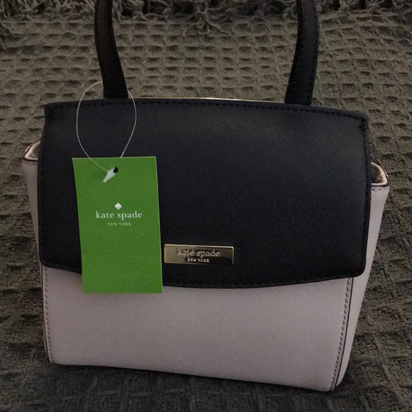 NWT Kate Spade Mini Alisanne - beige and black - Picture 5 of 6